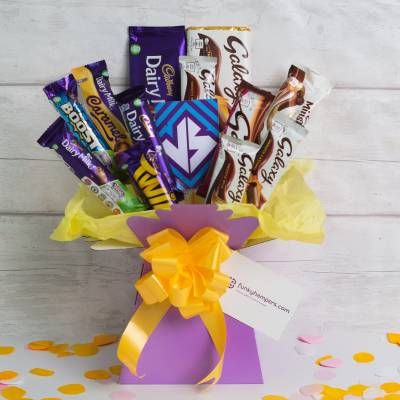 Grand bouquet de chocolat Kinder - Chocolate Lovers Variety Gift Hamper  Selection