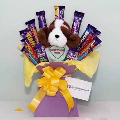 Sorry You’re Pawly Teddy and Chocolate Bouquet