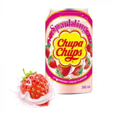 Chupa Chups Strawberry Flavour Sparkling Can 300ml