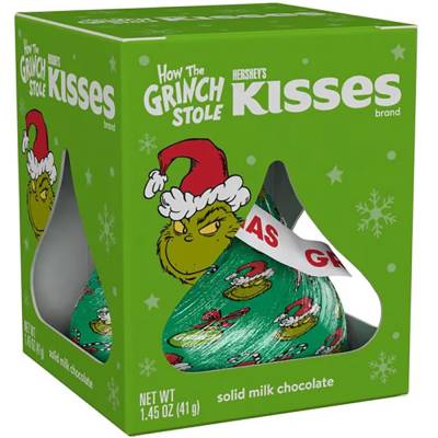 Grinch Hersheys Xmas Kisses