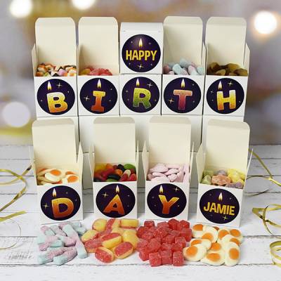 Personalised Happy Birthday Sweet Boxes
