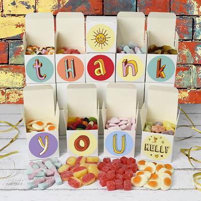 Personalised Thank You Sweet Boxes