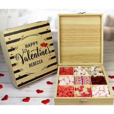 Personalised Valentines Day Sweet Box