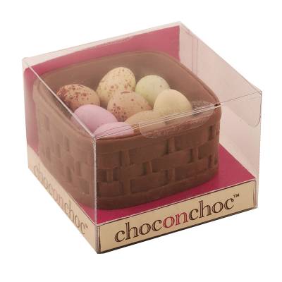 Chocolate Easter Basket and Eggs