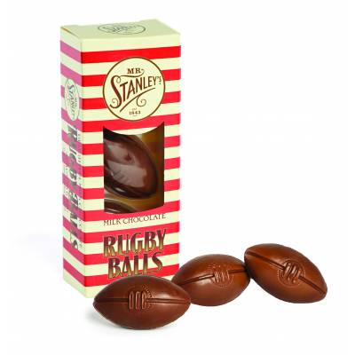 Mr Stanleys Milk Chocolate Rugby Balls