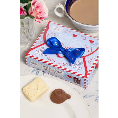 Chocolate Tea Cups and Biscuits