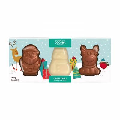 Cocoba Christmas Trio of Chocolates