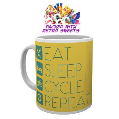 Eat Sleep Cycle Repeat Cuppa Sweets