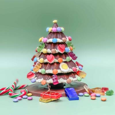 Decorate Your Own Chocolate Christmas Tree