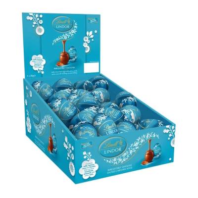Lindt Lindor Salted Caramel Milk Chocolate Filled Egg 28g x 48 Factory Sealed