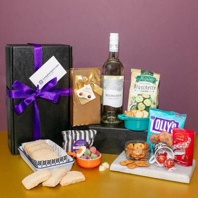 White Wine And Snacks Hamper