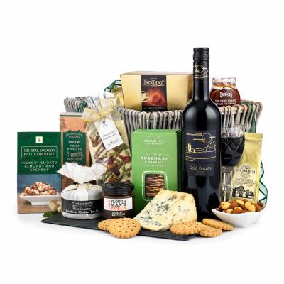 Cheese, Red Wine and Snacks Hamper