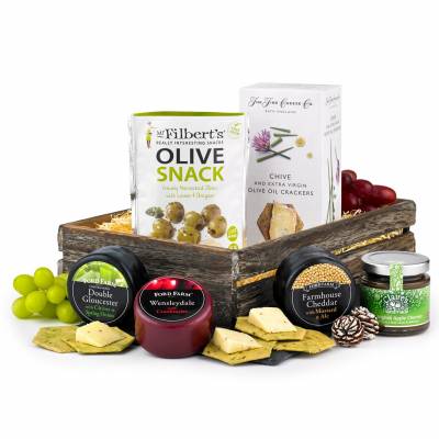 The Cheese and Nibbles Trio Hamper