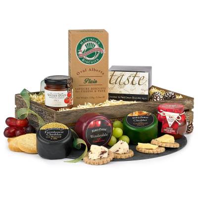 The Cheese and Nibbles Trio Hamper