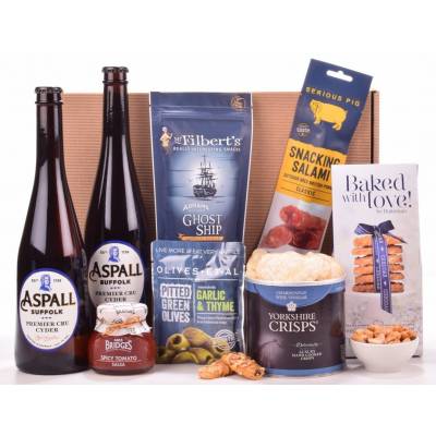 Luxury Cider and Snacks Hamper