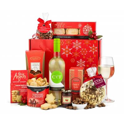 The Rejoice White Wine Christmas Hamper