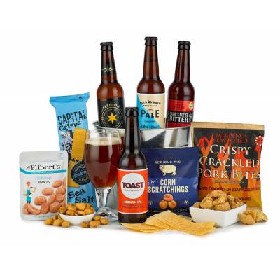 Bucket of Beer and Bar Snacks