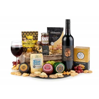 Three Cheese, Red Wine and Nibbles Hamper