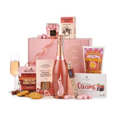 Luxury Rose Prosecco and Pink Treats Gift Box