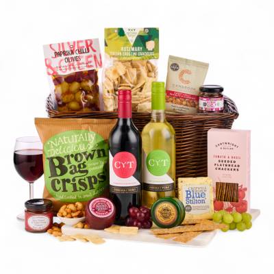 The Red and White Wine With Cheese Hamper