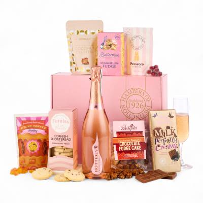 Luxury Rose Prosecco and Pink Treats Gift Box