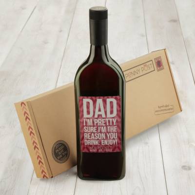 Letterbox Wine Gift - Tempranillo - Dad!
