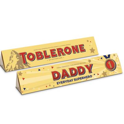 Personalised Everyday Superhero Toblerone Bar