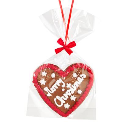 Merry Christmas Gingerbread Heart
