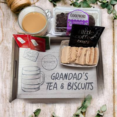 Grandads Tea & Biscuits Tray & Treats