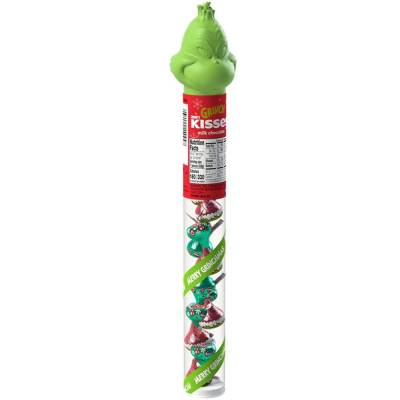 Hershey's Kisses Filled Grinch Candy Cane