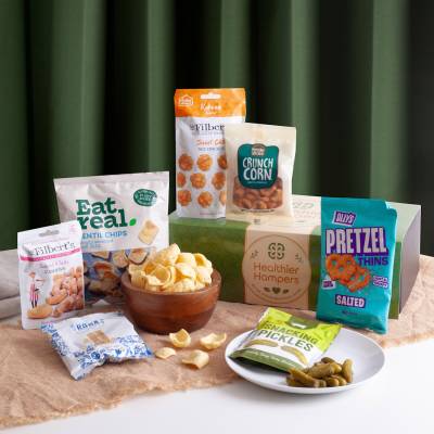 The Crunchy One - Savoury Snack Hamper by Healthier Hampers