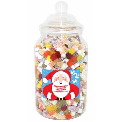 Personalised Santa Giant Sweet Jar