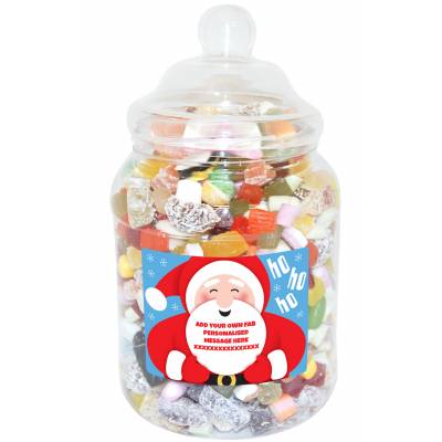 Personalised Santa Large Sweet Jar