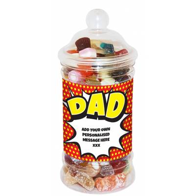 Personalised Dad Small Sweet Jar