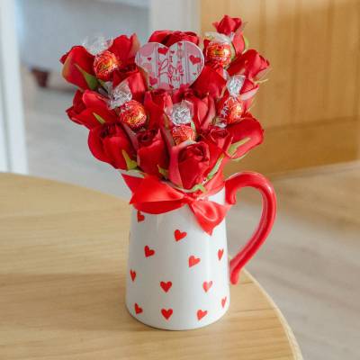 I Love Your Roses and Chocolates Jug