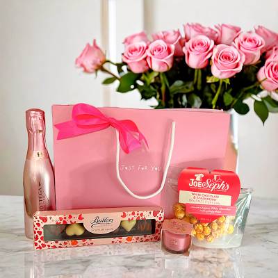 Just For You Pink Prosecco Treats Bag