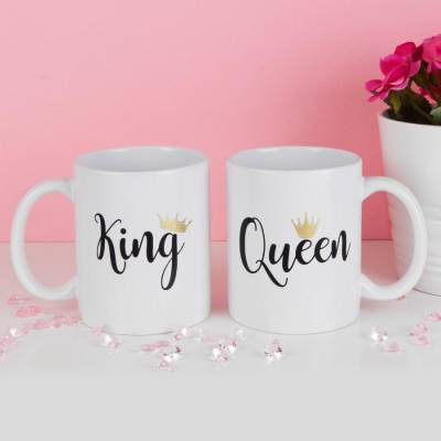 King and Queen Mug Set