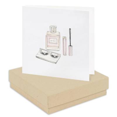 Sterling Silver Crystal Stud Earrings Gift Card