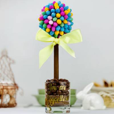 Personalised M and M's Chocolate Eggs Tree