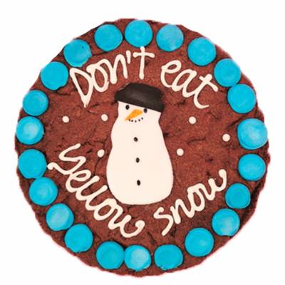 Personalised Snowman Giant Cookie