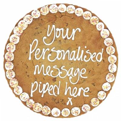 Personalised Mega Giant 12 inch Chocolate Cookie