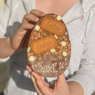 Personalised Biscoff Loaded Egg