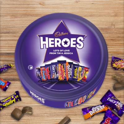 Personalised Cadbury Heroes Tin