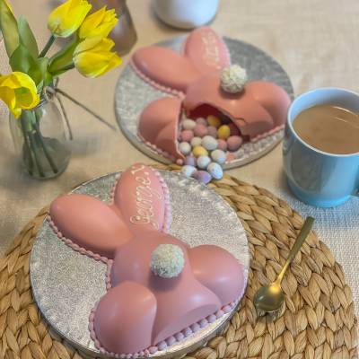 Click to view product details and reviews for Pink Chocolate Smash Bunny.