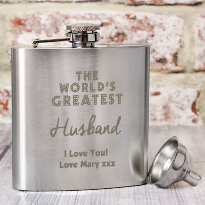 Personalised ’The World’s Greatest’ Hip Flask