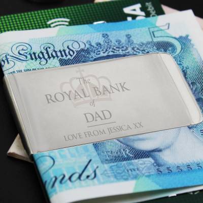 Personalised 'Royal Bank of...' Money Clip