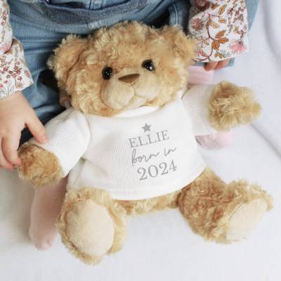 Personalised Born In Teddy Bear