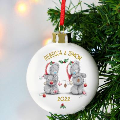 Personalised Me to You Christmas Couple’s Bauble
