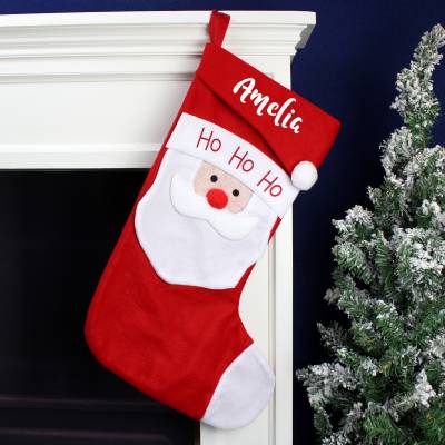 Image of Personalised Name Only Santa Christmas Stocking