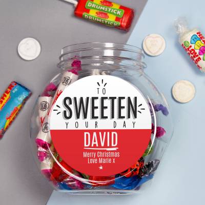 Personalised To Sweeten Your Day Sweet Jar